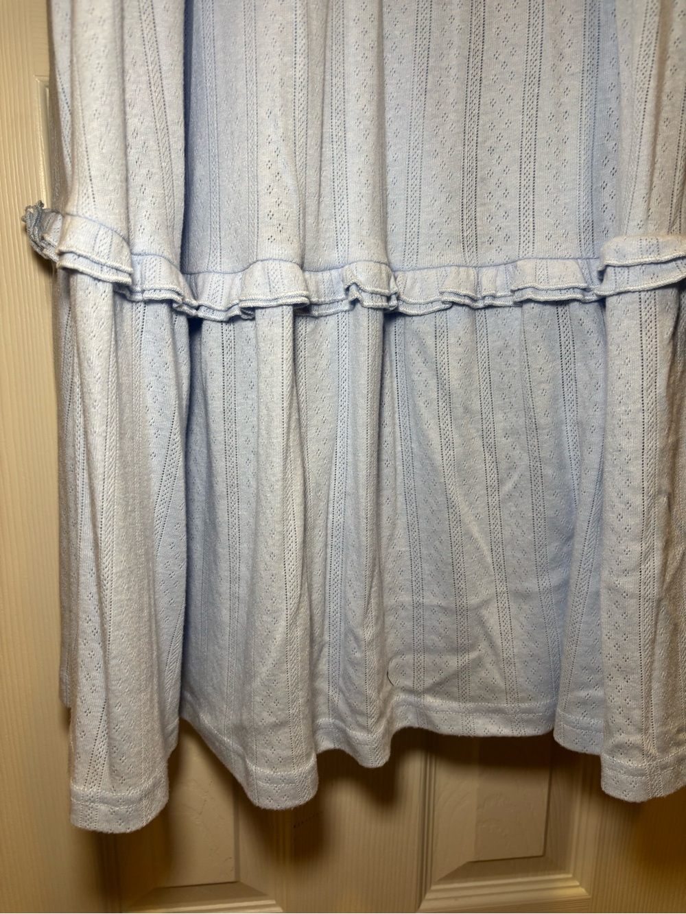 Light Blue Maxi Maternity Dress - Picture 7 of 11